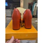 Miz Mooz Penni Red Leather Platform Heeled Loafer Womens 40 / US 9 Twee Photo 4