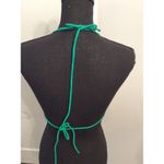 OP  Kelly green Bikini Top Womens Triangle Large L 11-13 Juniors Photo 4