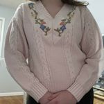 Vintage Chunky Knit Sweater Pink Photo 1