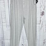 Echo Sleepwear NWT Size 1X Gray & White Printed Jogger Lounge Pajama Pants Photo 0