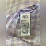 J.Crew Gingham Lightweight Cotton Signature Fit Lilac Button Down Top XSP Casual Photo 5