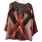 Figueroa & Flower‎ Blouse Shirt Women Size Large Boho Tunic Floral Patchwork Photo 1