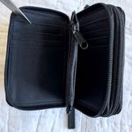 No Boundaries  Y2K Black Angel Blue Bead Zip Around Coin Bill Womens Wallet Photo 4