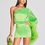 Retrofête RETROFETE Allegra Dress In Lime Punch Photo 1