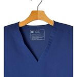 FIGS Top Womens Small Blue V Neck Short Sleeve Classic Fit Medical Scrub Casma Photo 3
