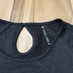 Kuhl  Women's Rhea 1/2 Sleeve T Shirt Gray French Terry Keyhole Back Athlesiure Photo 1