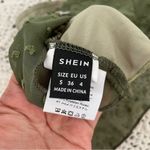 SheIn Mesh Drawstring Halter Scrunch Y2K Top Green (Small) Photo 2