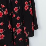 Renamed Womens Floral Crochet‎ Tiered Dress Size M Black Long Sleeve Whimsigoth Red Size M Photo 3