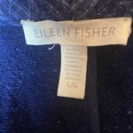 Eileen Fisher Blazer Organic Cotton Blue Textured Mandarin Collar Jacket Large Photo 7