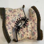 Dr. Martens Rare  1460 Vintage rose Cream floral leather lace up eye boots 7 Photo 2