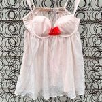 Victoria's Secret Victoria’s Secret pink sheer bra tulle open back teddy nightie neglige Photo 0