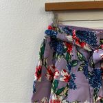 Parker Women's Margo Floral-Print Shorts in Lais Fluer Size 4 Purple Photo 3