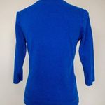 kim rogers 💖  Quarter Length Blue Top Sz Sm Photo 2