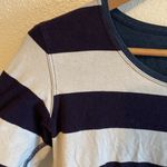 Lululemon  10 Every Yogi Reversible Long Sleeve Stripe Blue and White Shirt Photo 10