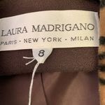 Laura Madrigano Set Size 8 Jacket and Skirt Brown Photo 4