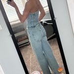 ZARA  denim jumpsuit strapless Photo 2