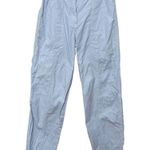 Anthropologie Maeve Tapered Cargo Pants in Iris Blue Cropped Women's Size 4 Photo 1