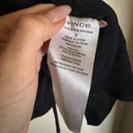 Vince fitted shaped collar blouse size 8 in black NEW business casual pearl Photo 10