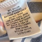 Jude Connally Stripe Sleeveless Dress Halter Stretch Loose Shift Fit Size Large Red Photo 10