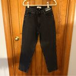 Abercrombie & Fitch NWT  Curve Love High Rise Mom Jeans: Washed Black, Size 28 Photo 3
