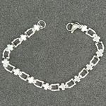 Handmade Cross Chain Stainless Steel Bracelet  Photo 0