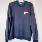 FILA Navy Vintage Crewneck Sweater Size Large Photo 1