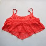 Mossimo Orange Eyelet Swim Sports Bra Beach Bralette Bikini Top L Large Photo 1