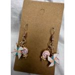 Handmade Windmill and Candy Dangly Earrings Photo 1
