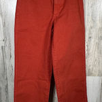 Madewell  Slim Emmett Wide-Leg Crop Pants – Rust Brown – Size 23 – MSRP $98 Photo 0