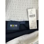 Maeve Anthropologie Bow Front Mini Dress Black White NWT Medium Petite Photo 2