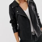 Noisy May  leather look jacket in black Photo 0