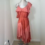 Joie NEW  Silk Hacinthia Asymmetrical Mix Sleeves Silk Dress Size Large Photo 2