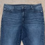 Michael Kors Button Hem Flare High Waist Denim Blue Jeans Women's 18W Photo 1