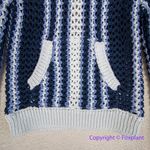 Free People New! Free People beach Dayton Sweater Pullover in Midnight Rain Combo, XS Photo 6