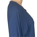 Flax by ANGELHEART 100% Silk blue pleated mini dress with Pockets Small EUC Photo 3