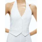 Alice + Olivia  Robin Jumpsuit in Off White 2 New Womens Dressy Outfit Photo 12