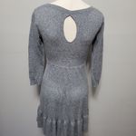 American Eagle  gray knit tiered sweater dress size small Photo 3