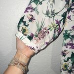 Amour Vert New White Amy Tropez Floral 100% Silk Blouse Size 1X Photo 3