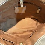 Coach Bleeker Natural Straw Tote Bag Leather Flower & Straps Woven F13373 L Photo 7