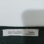 ZARA  L Gray Black Boyfriend Shirt Tail Top Photo 6