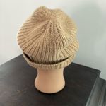 Coach  Beige Ribbed Knit Winter Beanie Hat Unisex One Size Casual Soft wool Blend Photo 4