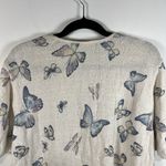 Fashion Bug Vintage  Butterfly Button Up Short Sleeve Knit Sweater Women’s 22/24‎ Photo 7