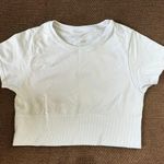 Aerie Cropped White Shirt Photo 0