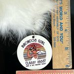 NFL  Inspired Denver Broncos Girl Keychain With Pom-Pom New Photo 2