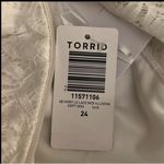 Torrid  NWT Ivory Lace Tea-Length Wedding Dress Engagement Shower plus size 24 Photo 5