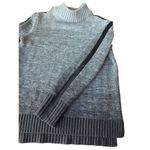 Athleta  Sunset 100% Merino Wool Grey Ombre Mock Sweater Size S Photo 4