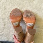 Schutz  Enida Block Heels Shoes Leather & Cork in Natural Ankle Strap Size 8.5 Photo 10