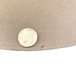 Patricia Underwood Taupe Wool Felt & Black Leather Trim Wide Brim Fedora Hat Gray Photo 6