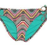 Amica Side Tie Multicolored Tribal Geometric Boho Bikini Bottom Bathing Suit XLJ Black Size XL Photo 0
