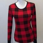 Old Navy  red plaid long sleeve pajama top Christmas holiday Photo 0